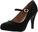 Bella Marie Helena Vintage Retro Mary Jane Round Toe Mid Heels Dress Work Pump