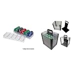 Trademark Global 10-5030-10car 1000 Chip Capacity Clear Carrier - Includes Chip Trays!