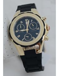 Michele Womans MWW12D000012 Tahitian Jelly Bean Gold Plate Black Watch