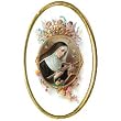 Car Visor Clip - Saint Rita - 1.75"x1.0" - Clip on