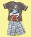 Thomas & Friends Baby Boy Plaid Shorts Set