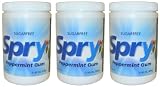 Spry Peppermint 600 Xylitol Gum 3 Pack
