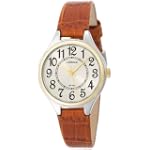 SAVE $5.99 - Carriage by Timex Women's Two-Tone Round Case Champaign Dial Brown Croco Strap Watch #C3C401 $23.96
