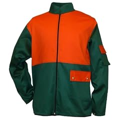 Forstjacke ohne Schnittschutz 653-0-500-XL Jacke, 70 % Polyester, 30 % Baumwolle, hochgeschlossener Kragen, verdeckter vor Harz gesch�tzter Rei�verschluss, Pattentaschen, Gr��e XL, Farbe: oliv
