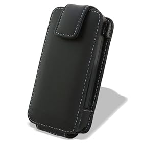 Premium Luxury Leather Case Cover for T-Mobile GOogle G1 HTC Android with Belt Clip