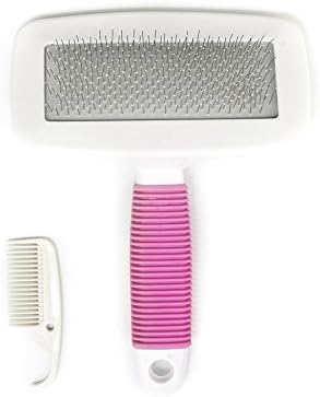 DomePet 2 Pcs Pet Brush Comb, Best Quality and Professional Deshedding Tool, Pink