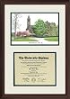 Cornell University Scholar Scholar Mahogany Framed Lithograph w/Diploma Opening