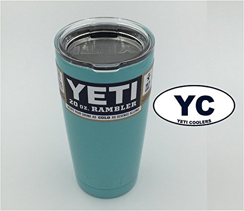 Powder Coated 20oz Yeti Rambler (Turquoise)