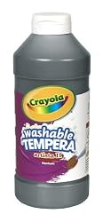 Crayola Artista II Washable Tempera Paint 16oz Black