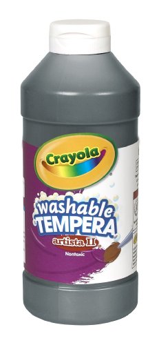Crayola Artista II Washable Tempera Paint 16oz Black