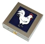 White Chicken Large Vitamin Case
