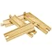Wooden Train Railway System - Spare Medium Straight Track x 4 (Compatible with leading wooden rail systems) - Wooden Toy