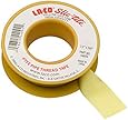 LA-CO Slic-Tite PTFE Gas Line Pipe Thread Tape, Premium Grade, -450 to 550 Degree F Temperature, 260" Length, 1/2" Width, 4 mil Thickness, Yellow