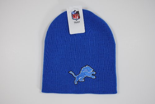 Detroit Lions Light Blue Knit Beanie Winter Hat Cap