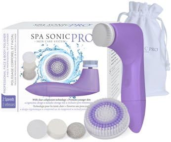 Spa Sonic® Pro 8-piece Facial Cleansing System (Lavender)
