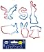 USA Patriotic Red White Blue Rubba Bandz Rubber Bands Bracelets 12pk