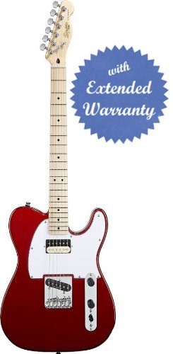 Squier by Fender Vintage Modified Tele SH, Maple Fretboard with Gear Guardian Extended Warranty - Metallic Red On Sale