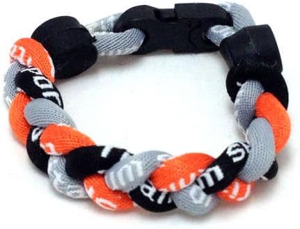 Titanium Bracelet (Orange/Gray/Black, 9 inch)