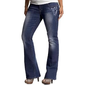 Gap Full panel sexy boot jeans (faded embellished wash)
