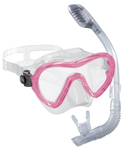 CRESSI Kinder Tauchset Kinder (Maske + 100% dry Schnorchel) Sky + Dry, rosa Preisvergleich