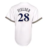 Prince Fielder Milwaukee Brewers Youth Replica Home Jersey