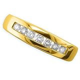 14K Yellow Gold 1/2 ct. Diamond Channel Set Men's Anniversary Band