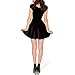 Sheoutfit Women's Hot Velvet Short Sleeve Cheerleader Skirt Dress