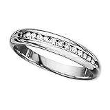 10K White Gold 1/4 ct. Diamond Men's Anniversary Band