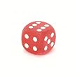 Chessex Frosted 16mm d6 with pips Red and white Dice