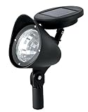 Paradise GL23836BK2 Plastic Solar-Powered LED Spot Light, 2 Pack, Black