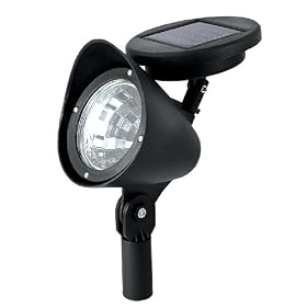 Paradise GL23836BK2 Plastic Solar Spot Light, 2-Pack, Black