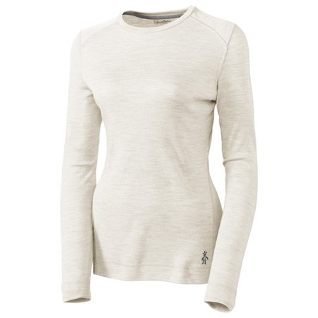 Midweight Crew Long Sleeve Shirt - Womens Natural Heather SM by Smartwool