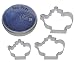 R & M Teapot 3 Piece Cookie Cutter Set