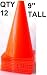 12 New 9 Tall Cones ~ Soccer Football Traffic Safety