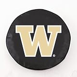 NCAA Washington Huskies Tire Cover (Black,Size Y)