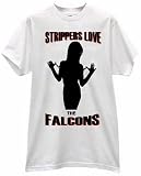 STRIPPERS LOVE HEART FALCONS USA FOOTBALL PRIDE FAN T SHIRT jersey