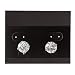 Horizontal Black Velour Earring Cards - Case of 1,000