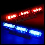 18 Bright Blue and Red LED Law Enforcement Flash Strobe Lights Bar for Windshield... by HK5