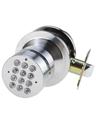 Home Improvement: SoHoMiLL  YL 99 Keyless Electronic Keypad Lock, Adjustable latch backset 2 3/8-Inch to 2 3/4-Inch , Satin Nickel - SoHoMiLL