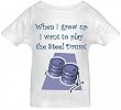 WHEN I GROW UP I WANT TO PLAY THE STEEL DRUM - BigBoyMusic Toddler Designs - White Toddler T-shirt