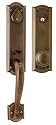Saint-Gaudens 8110-DBLC.SB Veneto Double Cylinder Handleset with Mushroom Knob, Satin Bronze