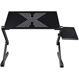 TMS&reg; 360&deg; Adjustable Foldable Aluminum Laptop Notebook Desk Table Stand Portable Tray
