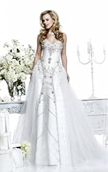 Crystals Crystal Lace Applique Beaded Mermaid Chiffon/Taffeta/Tulle  Corset   Waistline  Ball Gown  Dress