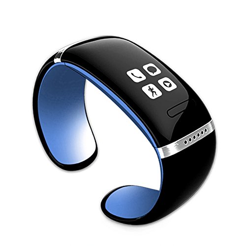Olatec® L12s Blue Bluetooth Smart Bracelet Wristwatch Oled Digital Watch Mp3 for IOS Iphone Samsung HTC Android Smart Phones