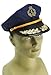 Blue Navy Captain Adult Costume Hat