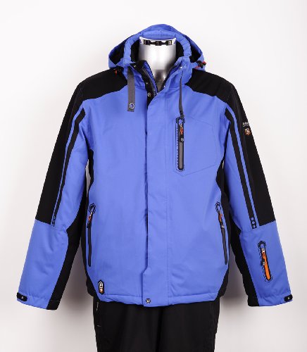 Killtec 19093  Unisex/Herren Funktionsjacke mit abzipbarer Kapuze Leverton, royal/schwarz  Preisvergleich