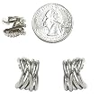 Silver Tone Hoop Clip-On Earrings Fashion Jewelry