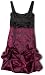 Ruby Rox Girls 7-16 Printed Bustled Hem Dress,Fuschia/Black,10
