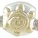 Sun 925 Sterling Silver and 14K Gold Plated Spacer Bead fits European Charm Bracelet