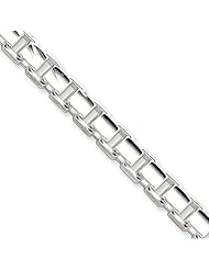 6mm, Sterling Silver, Concave Box Chain, 8 inch